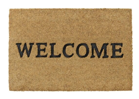 147 Ruco Embossed Rubber 40x60cm 003 Welcome scaled