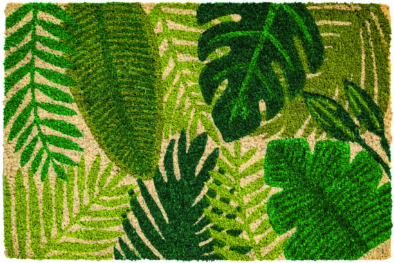147 ruco print 40x60cm 786 green leaves