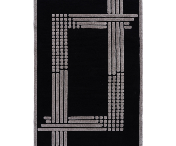 Beauty Home Χαλί Noir Art 9437 165×230 Black Μαύρο