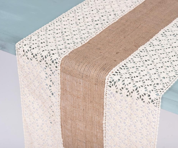 Beauty Home ΡΑΝΝΕΡ ΛΙΝΑΤΣΑ ΜΕ ΦΑΡΔΙΑ ΔΑΝΤΕΛΑ 40Χ180CM