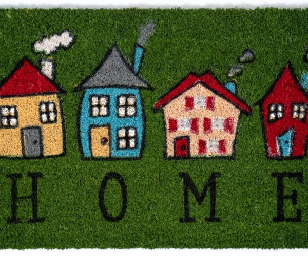 Sdim Πατάκι Εισόδου από Κοκοφοίνικα με Αντιολισθητικό Υπόστρωμα Ruco Print 727 Home 4 Houses 40×60εκ.