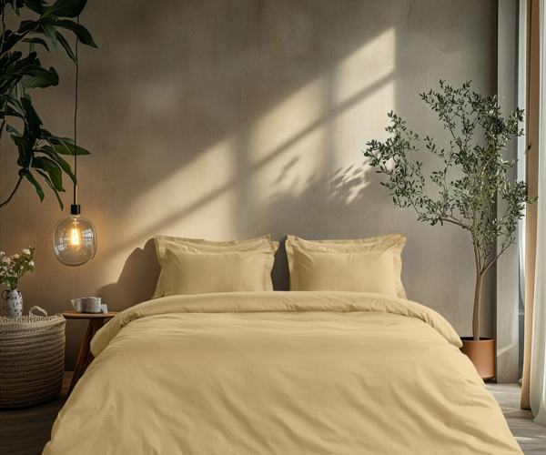 Beauty Home Ζεύγος μαξιλαροθήκες μονόχρωμες Art 1700 Harmony 52×73 Μπεζ