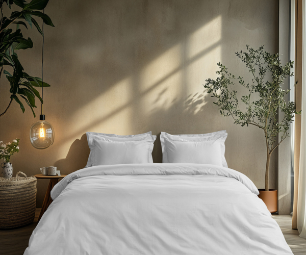 Beauty Home Ζεύγος μαξιλαροθήκες μονόχρωμες Art 1700 Harmony 52×73 Λευκό