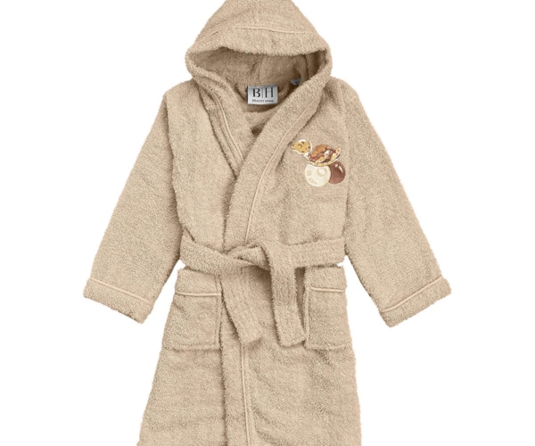 Beauty Home Μπουρνούζι βρεφικό-παιδικό Art 5425 3-4 ετών Μπεζ