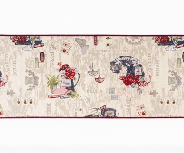 Sdim Πατάκι Κουζίνας με Αντιολισθητικό Υπόστρωμα Chalet 3303 Κόκκινο 54×140εκ.